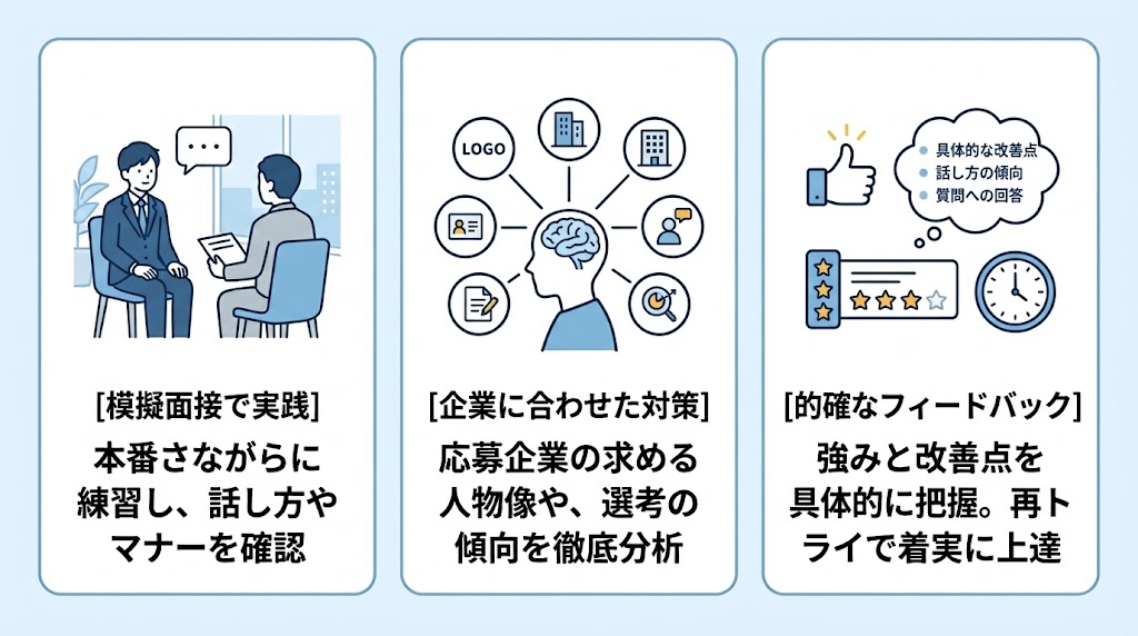 就活エージェントの模擬面接でできること