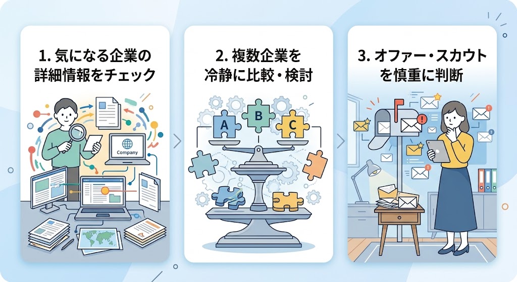 合同説明会に参加した後にするべきこと
