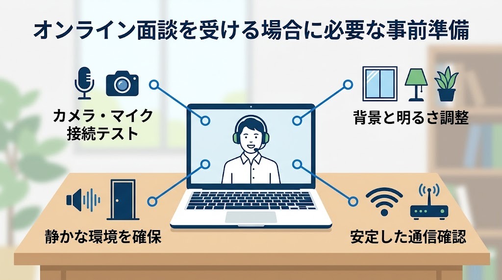 オンライン面談の事前準備