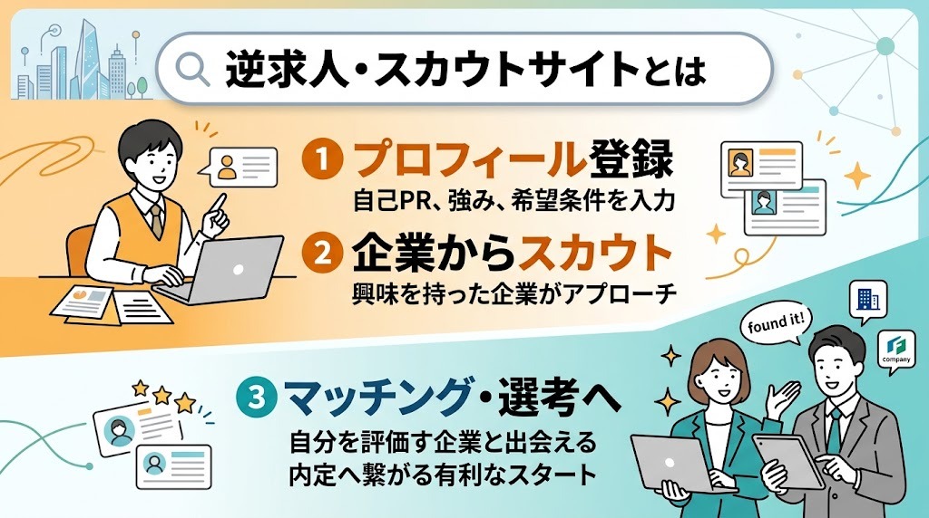 逆求人・スカウトサイトとは