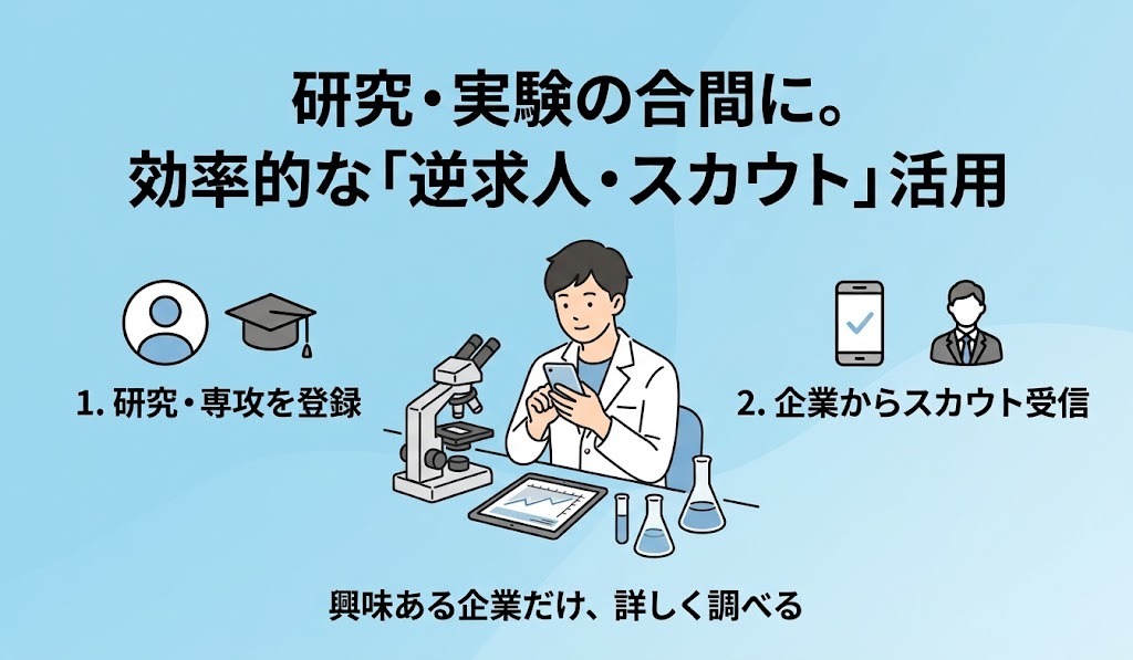 理系学生が逆求人・スカウトサイトを使うメリット