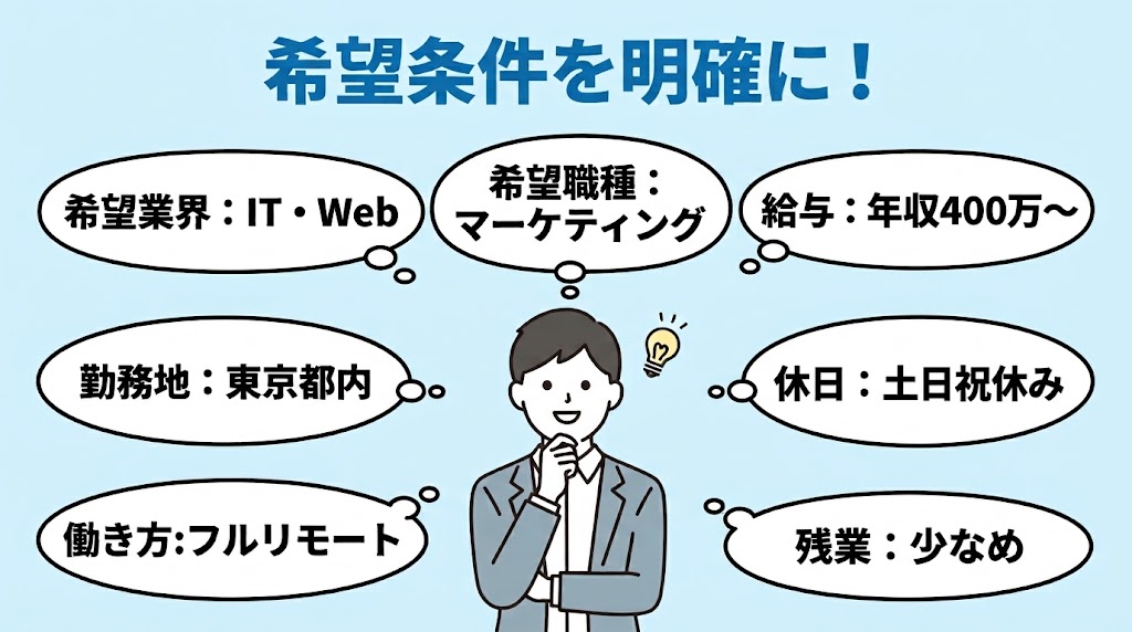 スカウトの希望条件例