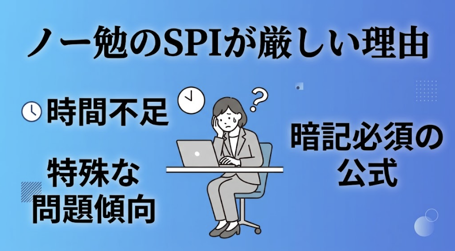 ノー勉でSPIの点数を取るのが厳しい理由